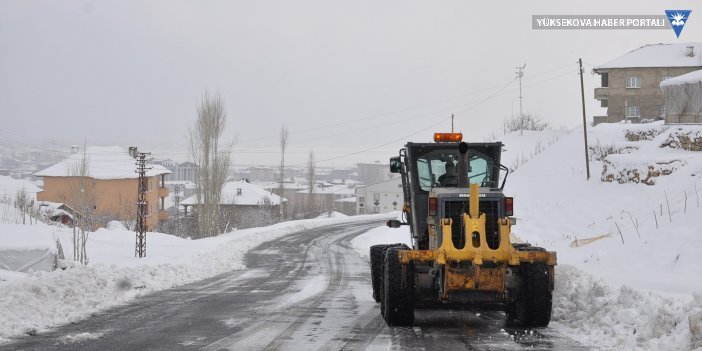 Hakkari'de kar yağışı: 10 köy yolu kapandı