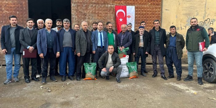 Hakkari'de çiftçilere tohum desteği sağlandı