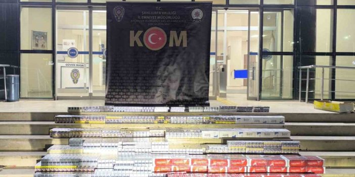 Urfa’da 8 bin paket kaçak sigara ele geçirildi