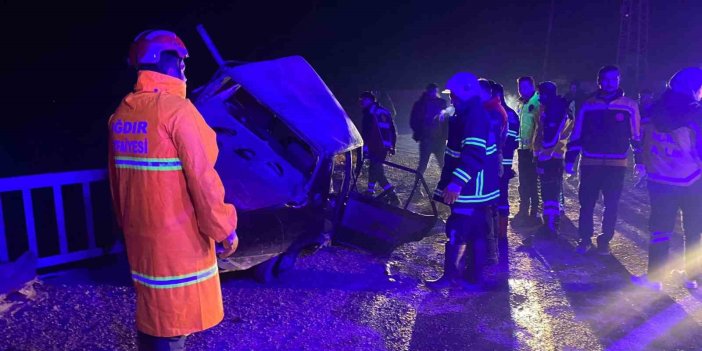 Iğdır’da zincirleme trafik kazası: 2 kişi yaralandı