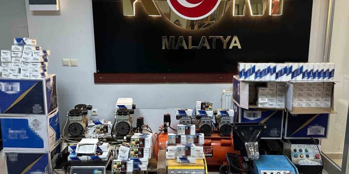 Malatya’da kaçakçılık operasyonu düzenlendi