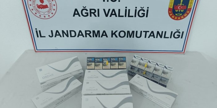 Ağrı’da çok sayıda kaçak sigara yakalandı