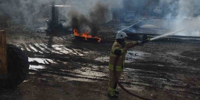 Diyarbakır: Sur'daki petrol kuyusunda yangın