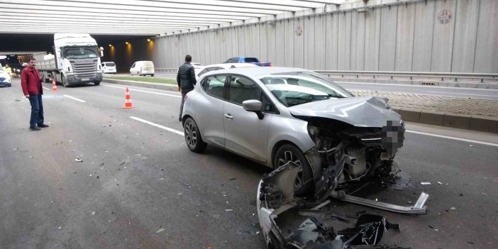 Malatya’da altgeçitte yaşanan zincirleme kazada 2 kişi yaralandı