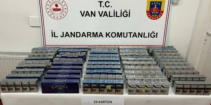 Van’da 860 paket kaçak sigara yakalandı