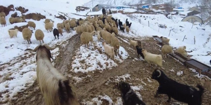 Erzincan’ın köylerinde kış mesaisi başladı