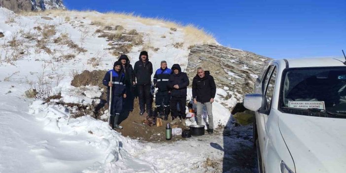 Hakkari'de 3 bin 500 rakımda su çalışması