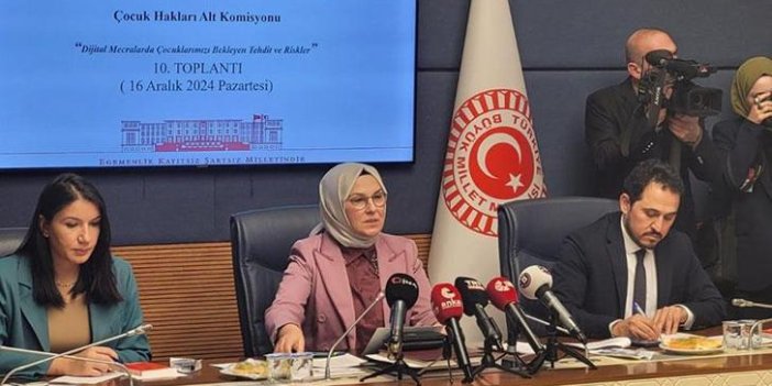 Komisyon Başkanı Katırcıoğlu: "16 yaşına kadar sosyal medya kullanımına düzenleme getirilmeli"