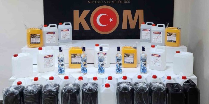 Elazığ’da 190 litre etil alkol yakalandı: 11 şüpheliye işlem yapıldı