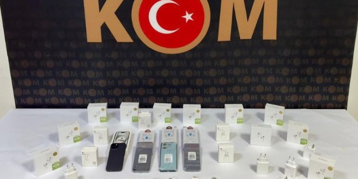 Bingöl’de kaçak telefonlar ve aksesuarları yakalandı