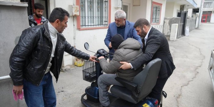 Adıyaman Belediyesi'nden akülü sandalye desteği