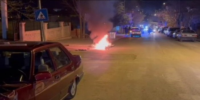 Adıyaman'da maddi hasarlı kaza sonrası ortalık karıştı