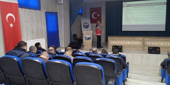 Hakkari'de okul yöneticilerine ‘İş Ekipmanları Eğitimi’ verildi