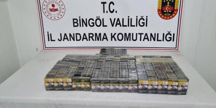 Bingöl’de 500 paket kaçak sigara ele geçirildi, araması bulunan 1 şahıs yakalandı