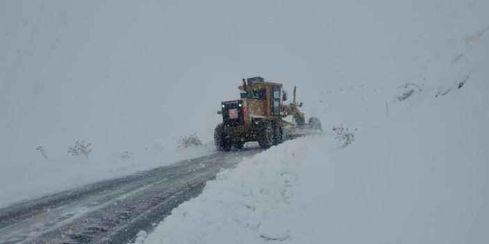 Hakkari ve ilçelerinde kardan kapanan 51 yerleşim için çalışmalar sürüyor