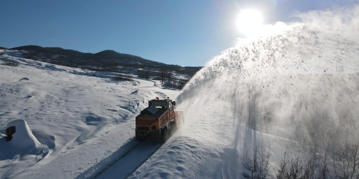 Tunceli’de kardan 222 köy yolu ulaşıma kapandı