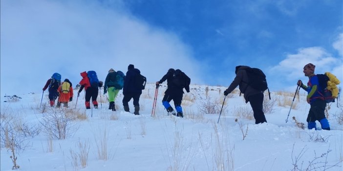 Van'da dağcılar Hayal Dağı'na zirve tırmanışı yaptı