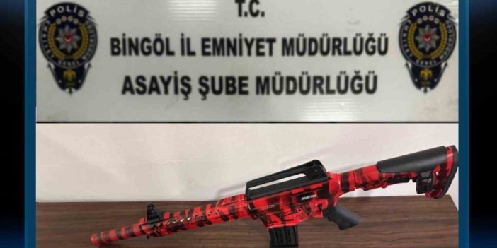 Bingöl’de 2 adet tüfek yakalandı