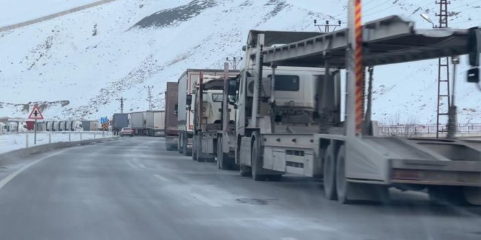 Esendere'deki TIR kuyruğu 10 kilometreye ulaştı