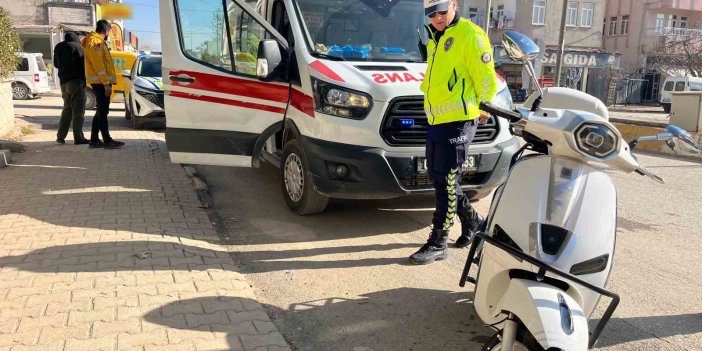 Adıyaman'da devrilen motosikletin sürücüsü yaralandı