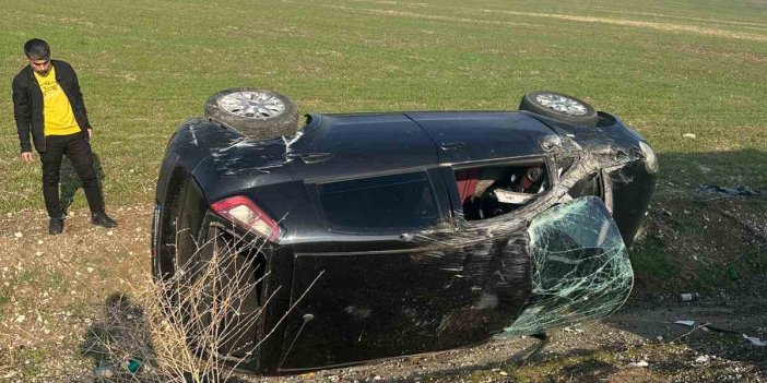 Diyarbakır’da otomobil takla attı: 1 kişi yaralandı