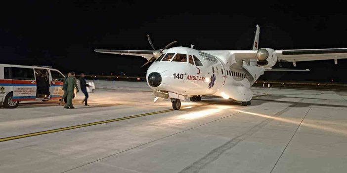 Hava Kuvvetleri’ne ait uçakla Ordu’dan Erzincan’a karaciğer grefti ulaştırıldı