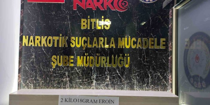 Bitlis’te 2 kilo uyuşturucu yakalandı