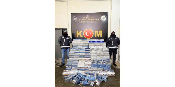 Ağrı’da kaçak sigara operasyonu: 10 bin 400 paket yakalandı