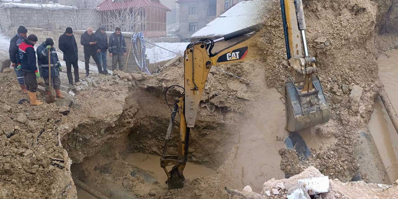 Yüksekova’da içme suyu hattında arıza