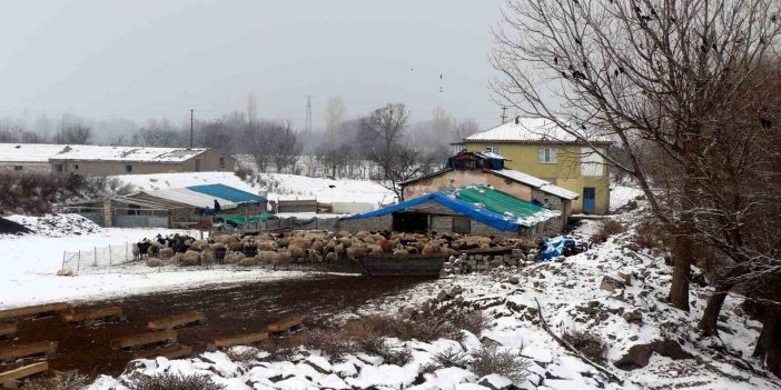 Erzincan’ın köylerinde kış mesaisi başladı