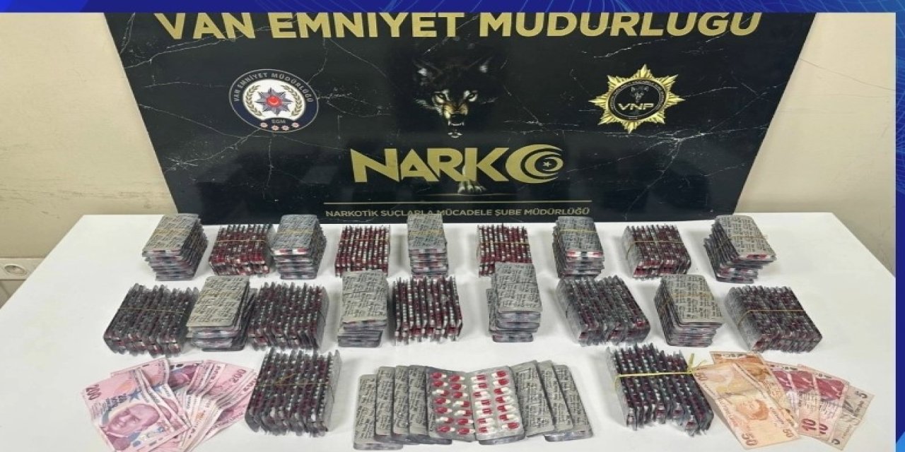 Van’da yaklaşık 6 bin adet sentetik ecza ele geçirildi