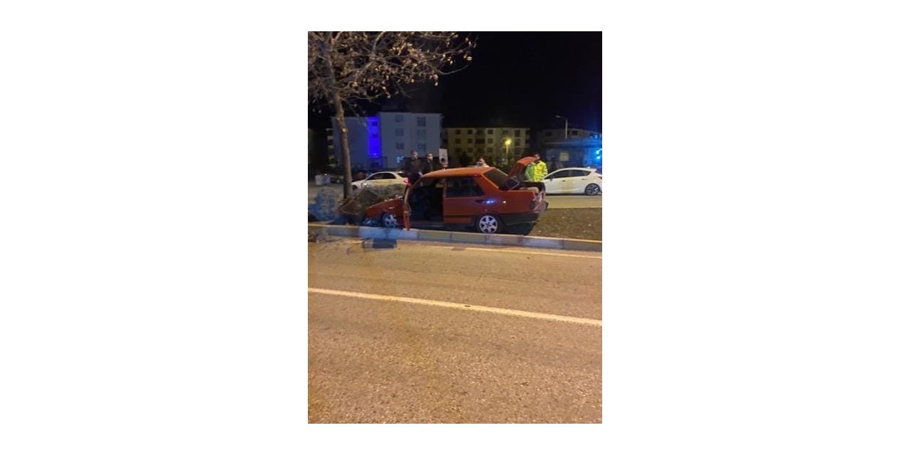 Elazığ’da Fiat Tofaş otomobil ağaca çarptı: 1 kişi yaralandı