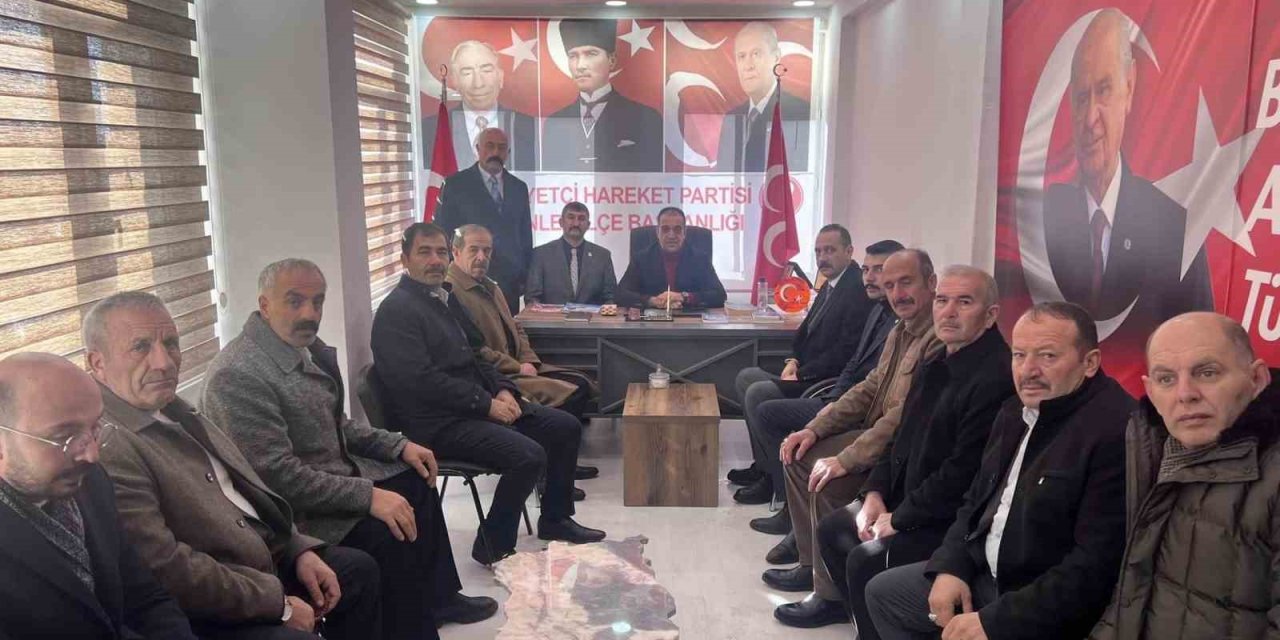 MHP İl Başkanı Yurdagül, Pasinler’de muhtarlarla buluştu