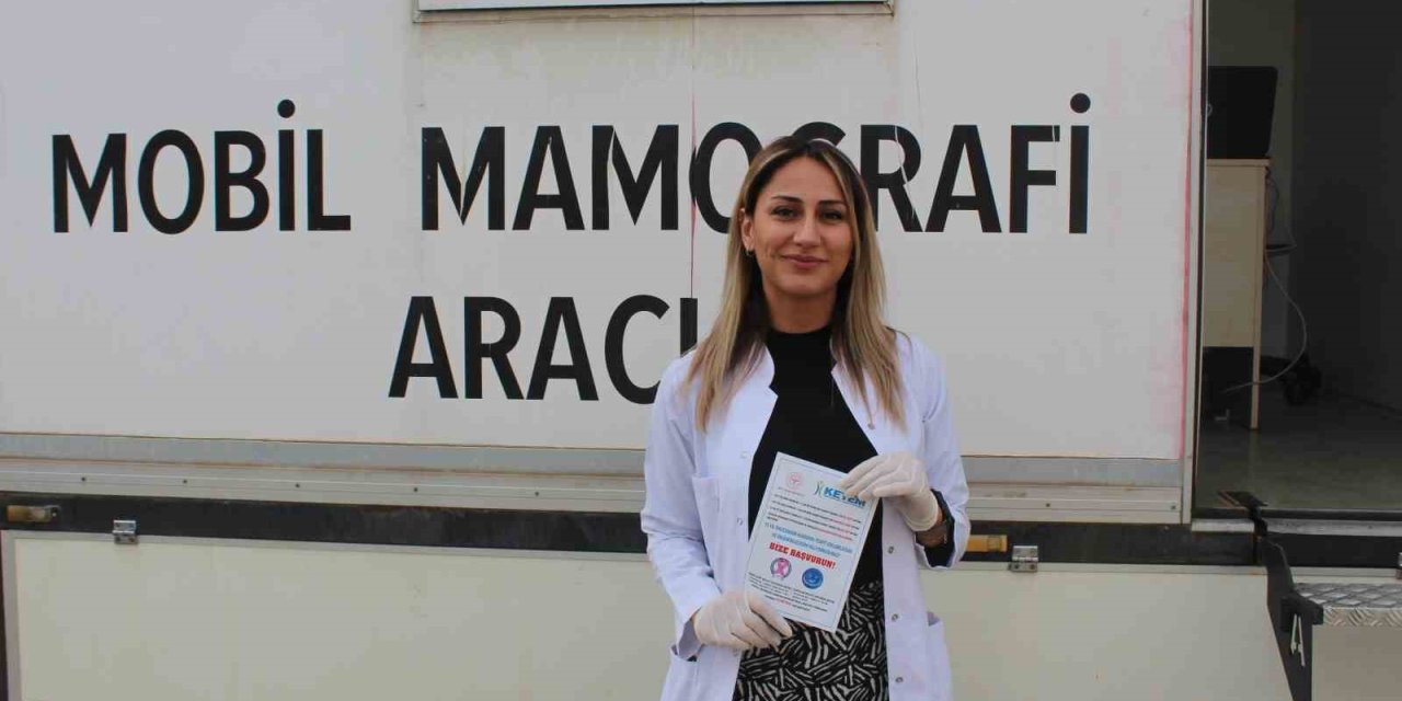 Mobil mamografi aracıyla kanser taramaları yapılıyor