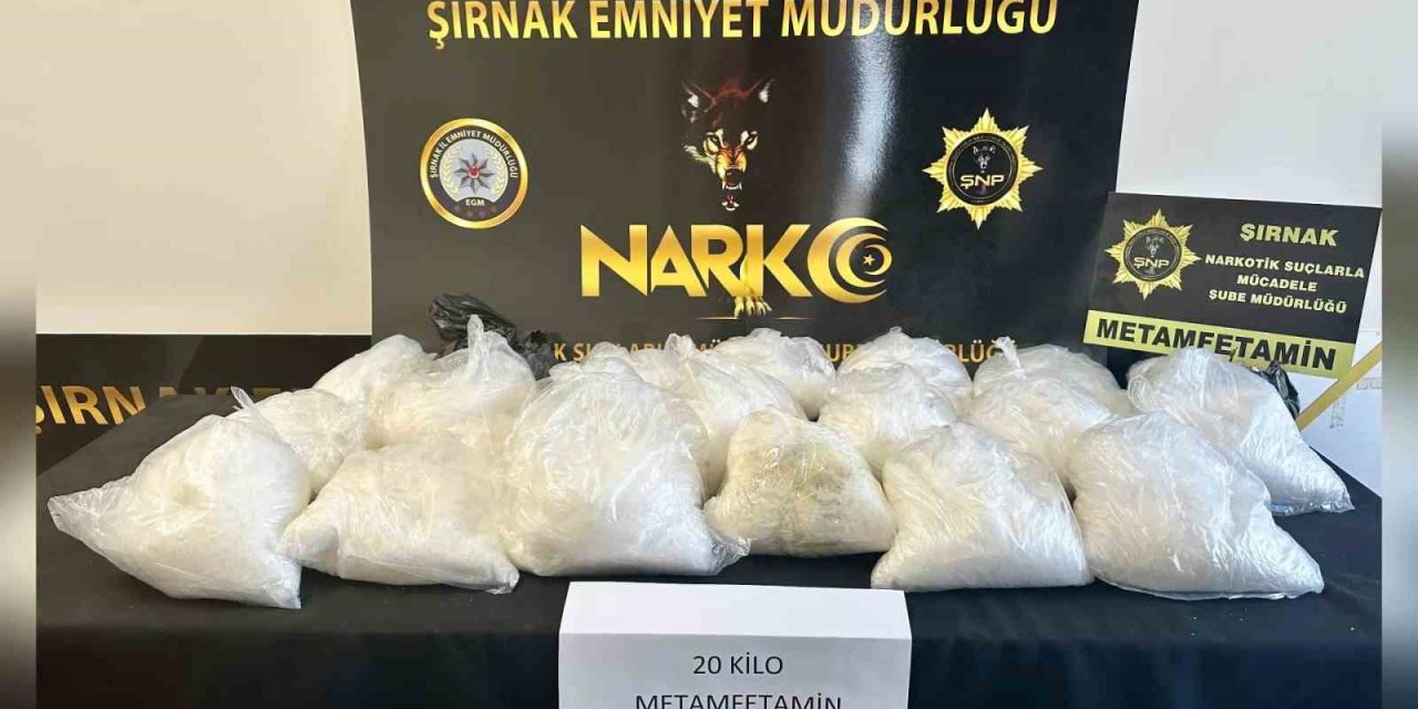 Şırnak’ta 20 kilo uyuşturucu yakalandı