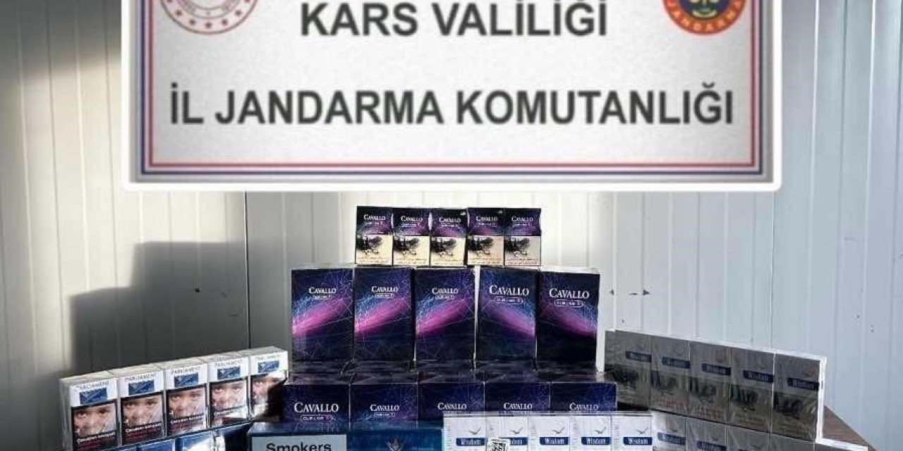 Digor’da kaçak sigara yakalandı