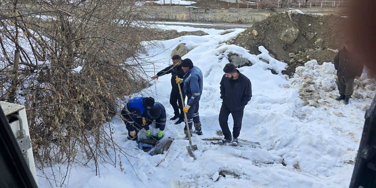 Soğuk hava içme suyu hatlarında arızalara neden oluyor