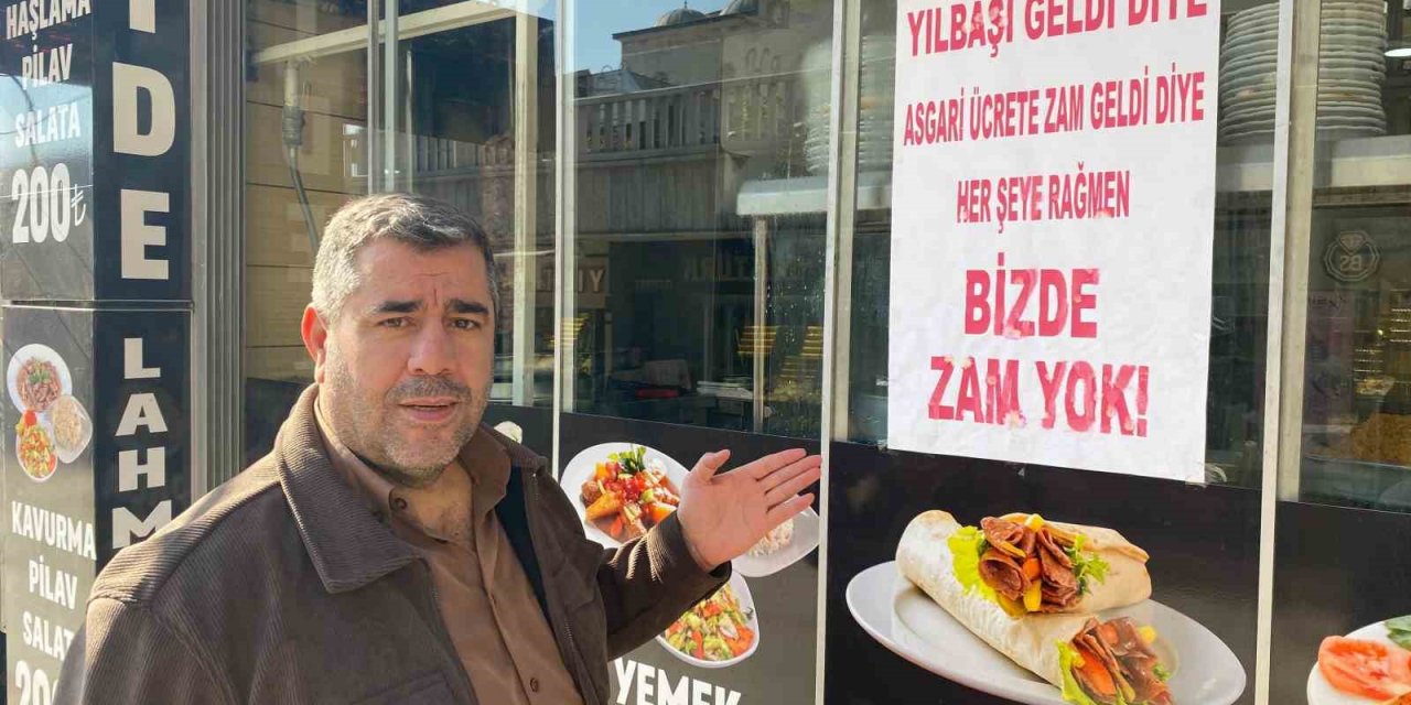 Elazığ’daki esnafın hem zam hem de boykot örneği