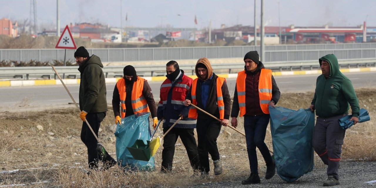 Erzincan genelinde temizlik çalışmaları devam ediyor