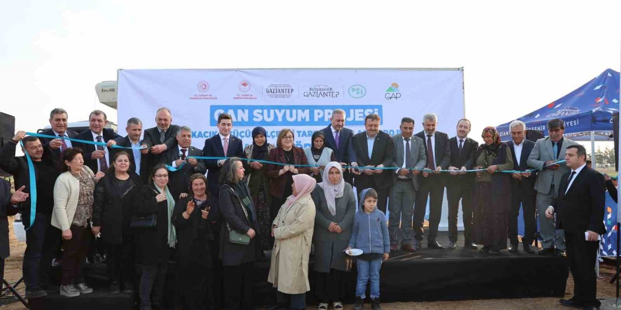 Antep Cansuyum Projesi ile tarımsal araziler su ile buluşuyor