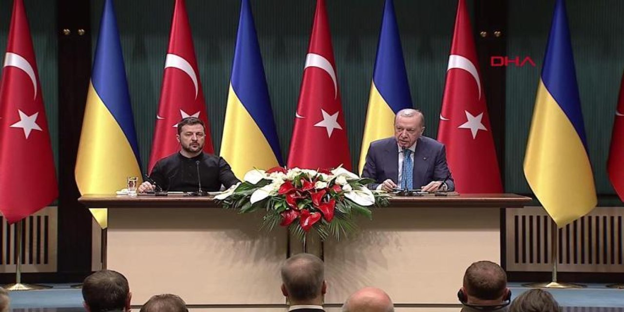 Cumhurbaşkanı Erdoğan Zelenskiy ile ortak basın toplantısında konuştu