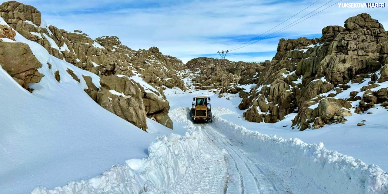 Hakkari ve ilçelerinde 7 köy ve 27 mezra yolu ulaşıma kapalı