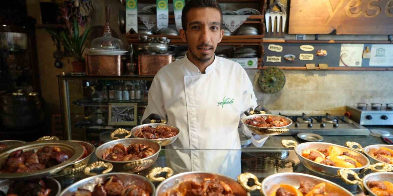 Antep'te iftar sofrasının gözdesi: Ayva kebabı