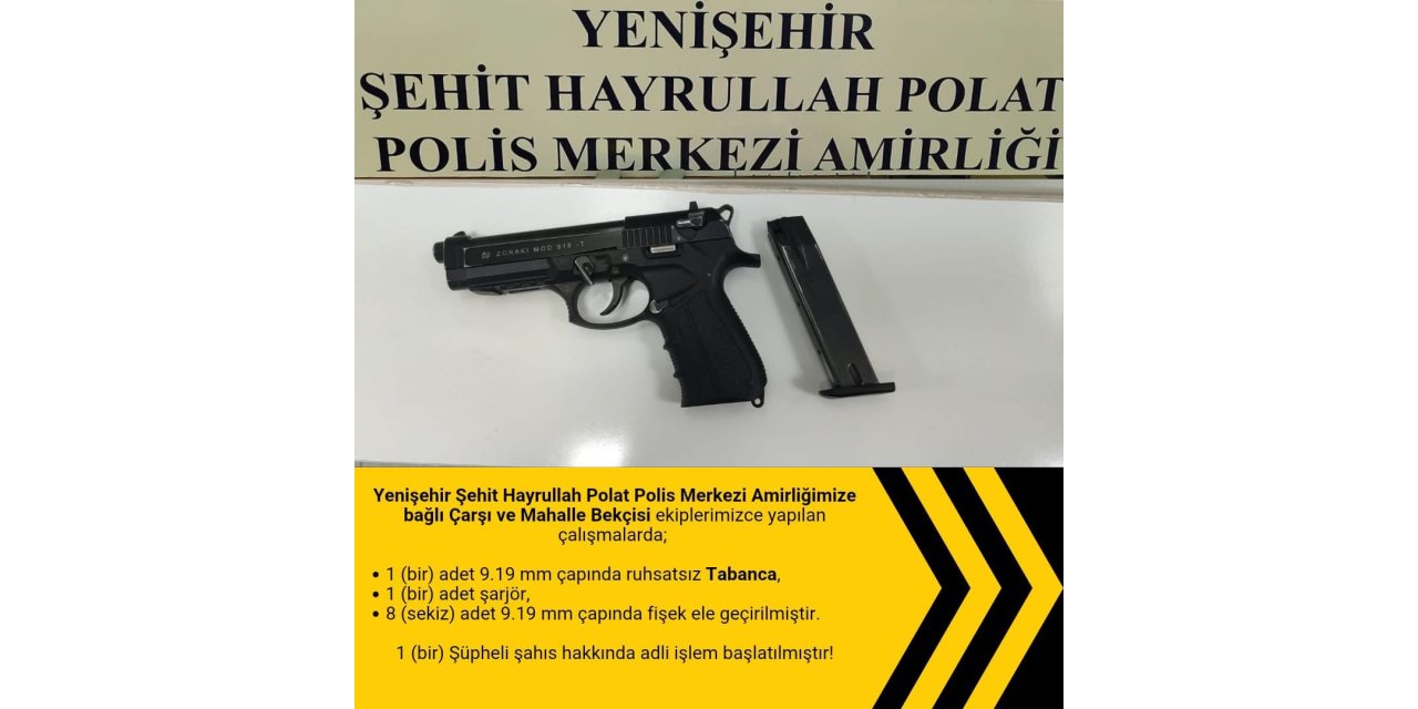 Bingöl’de ruhsatsız tabanca ve uyuşturucu madde yakalandı