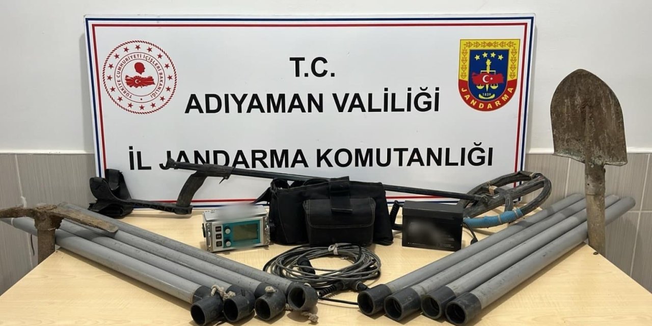 Adıyaman’da sit alanında define arayan 3 kişi yakalandı