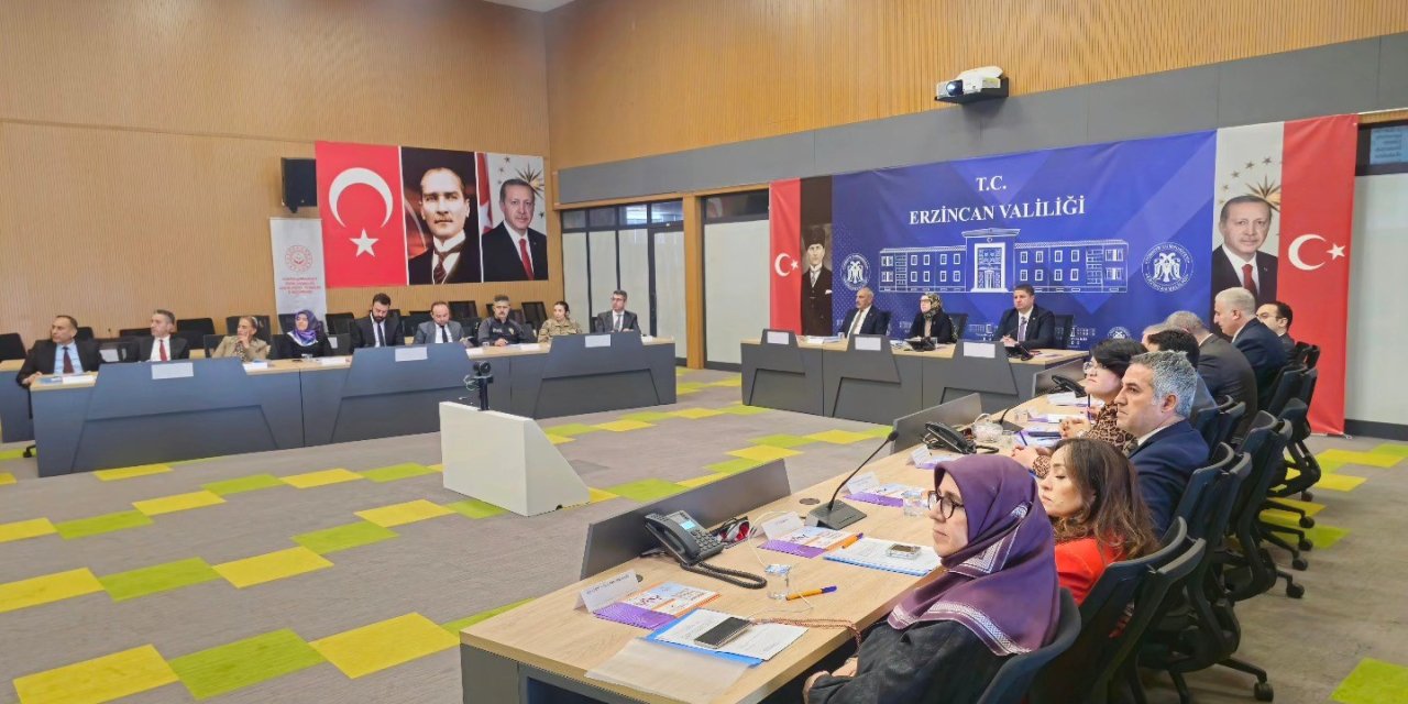 Erzincan’da Kadına Yönelik Şiddetle Mücadele Toplantısı yapıldı
