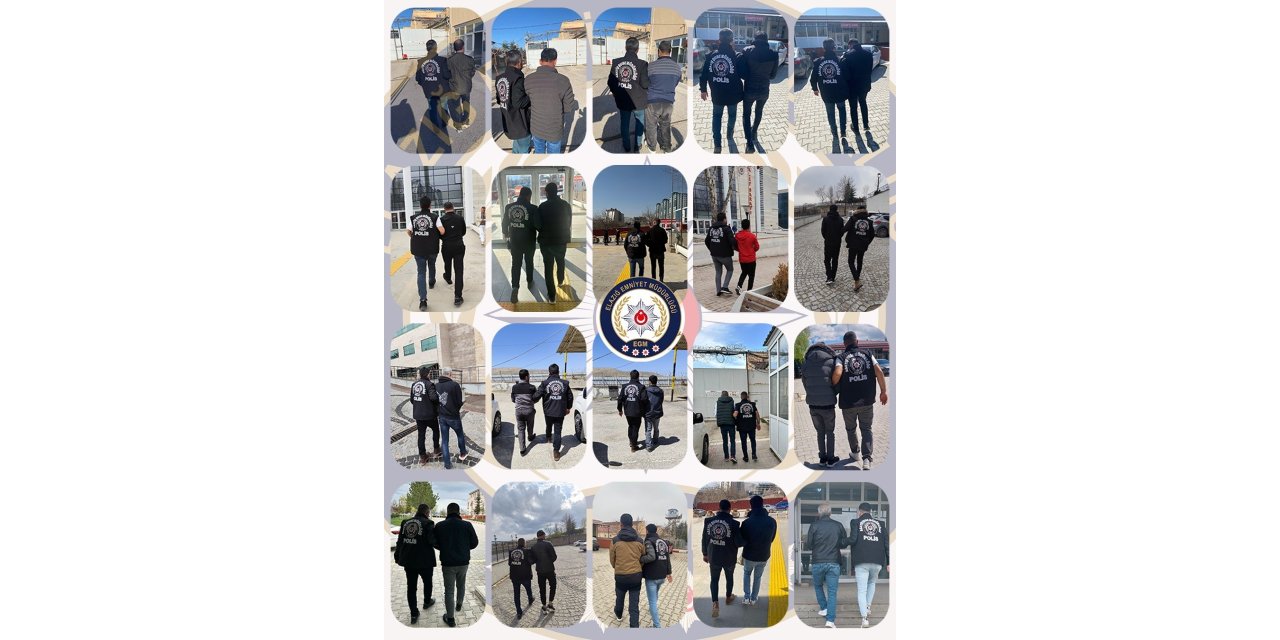 Elazığ’da kesinleşmiş hapis cezası bulunan 107 şahıs yakalandı