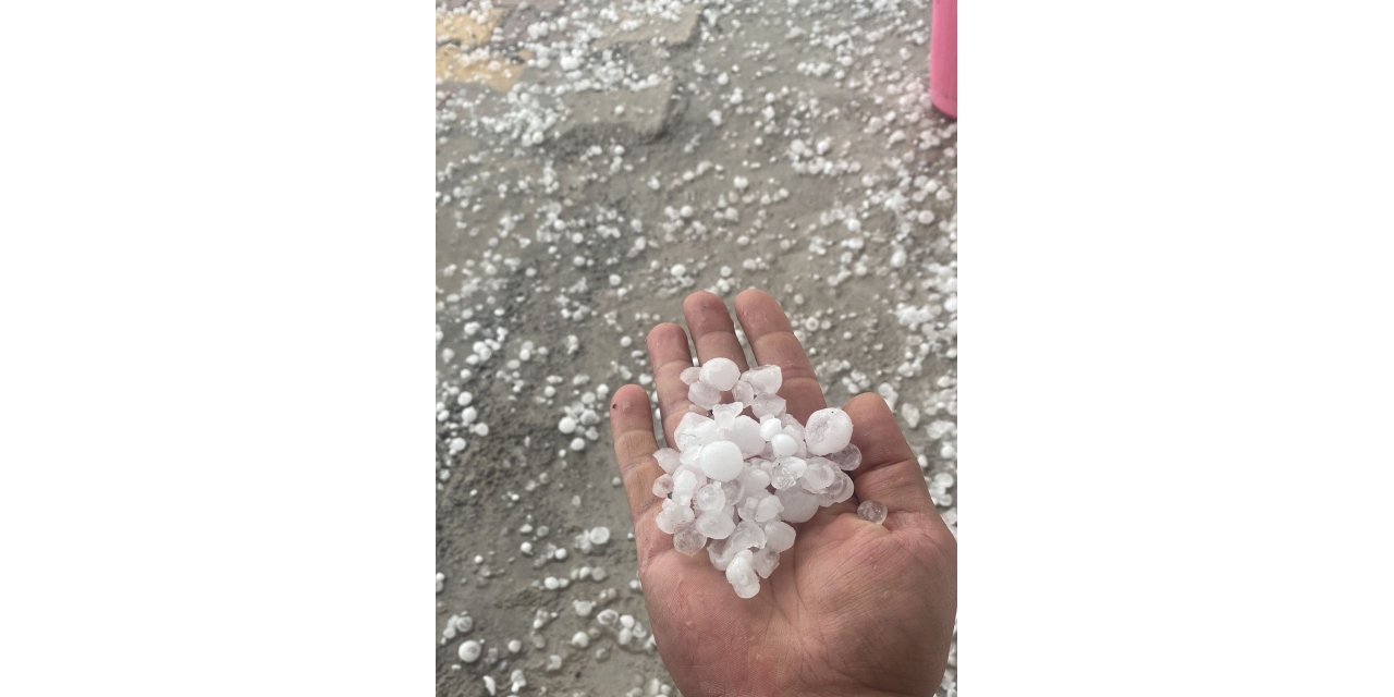 Adıyaman’da dolu yağışı etkili oldu