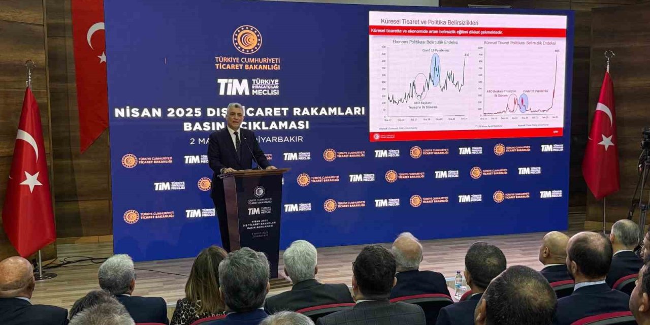 Ticaret Bakanı Bolat: "Nisanda mal ihracatımız geçen yılın aynı ayına göre yüzde 8,5 artışla 20,9 milyar dolara yükselmiştir"