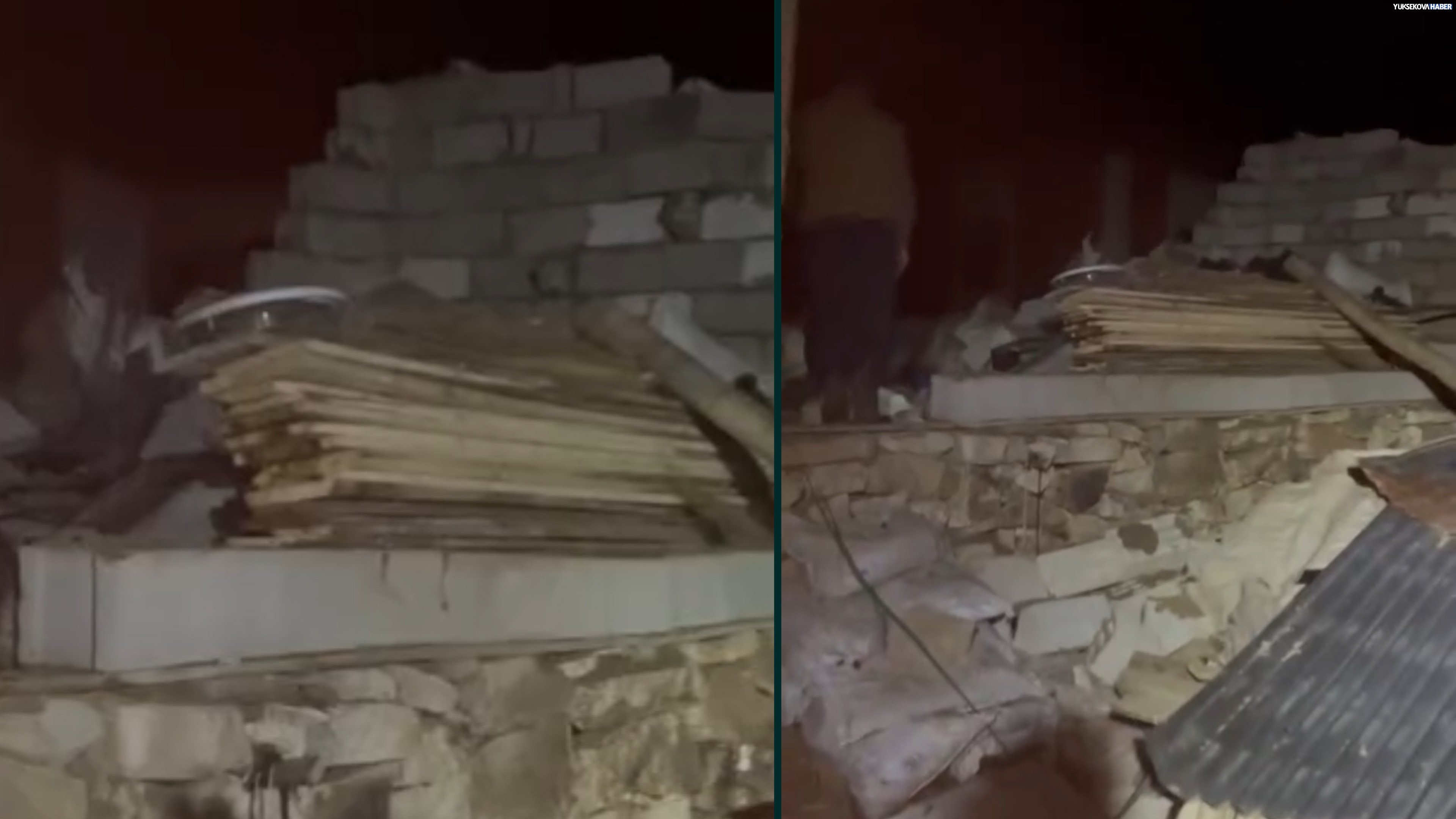 Yüksekova’da fırtına odunluğu yıktı